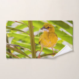 Tijd om het nest te bouwen bad handdoek