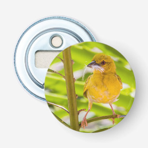 Tijd om het nest te bouwen button flesopener