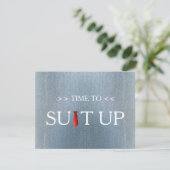 Tijd om het Rode Stropdas van de Achtergrond van h Kaart (Staand voorkant)