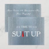 Tijd om het Rode Stropdas van de Achtergrond van h Kaart (Voorkant / Achterkant)