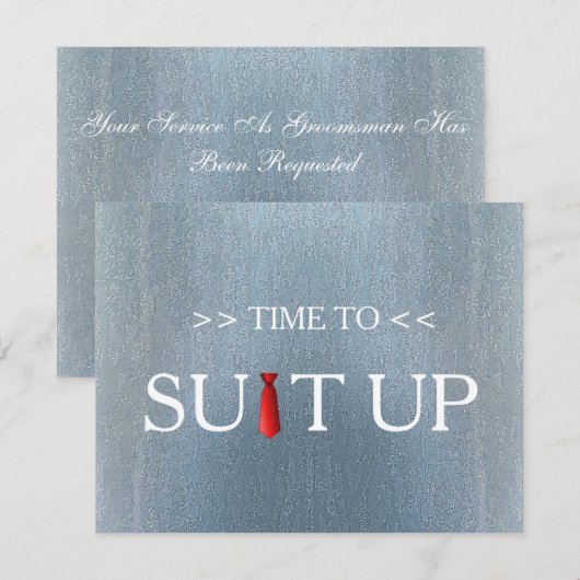 Tijd om het Rode Stropdas van de Achtergrond van h Kaart (Voorkant / Achterkant)