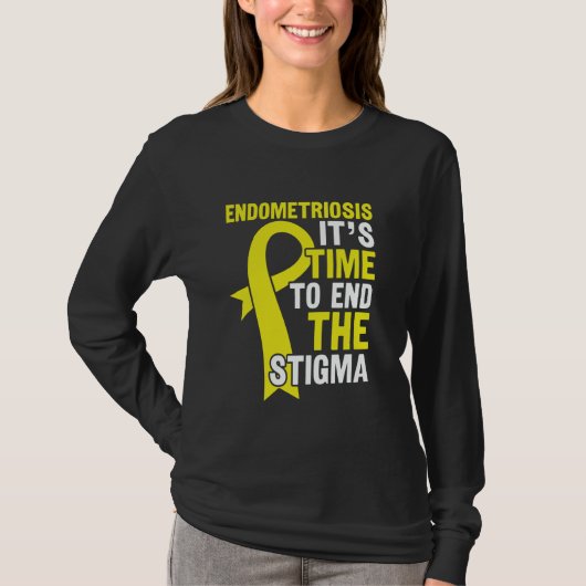 Tijd om het stigma te beëindigen - Endometriosis A T-shirt (Voorkant)
