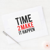 Tijd om het te laten gebeuren rechthoekige sticker (Envelop)