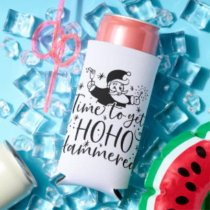 Tijd om Ho Ho Hammered te krijgen   XMAS DRINK HUM Seltzer Blikjeskoeler