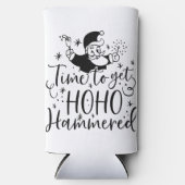 Tijd om Ho Ho Hammered te krijgen | XMAS DRINK HUM Seltzer Blikjeskoeler (Voorkant)