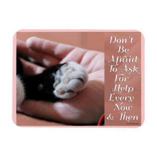 Tijd om hulp te vragen magneet