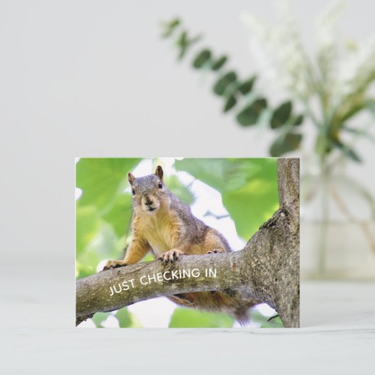 Tijd om in Briefkaart te controleren (Staand voorkant)