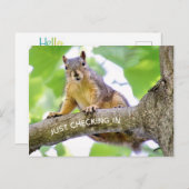 Tijd om in Briefkaart te controleren (Voorkant / Achterkant)