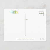 Tijd om in Briefkaart te controleren (Achterkant)