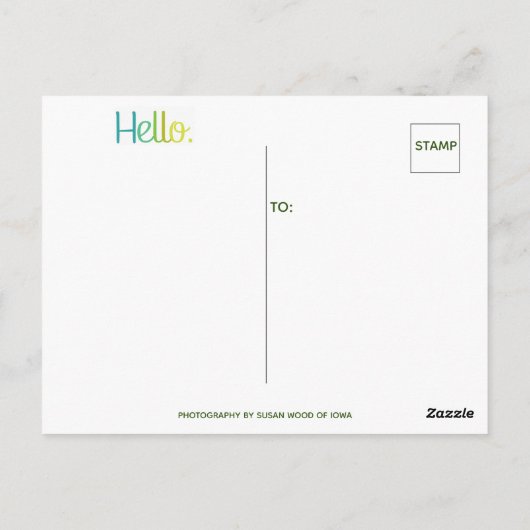 Tijd om in Briefkaart te controleren (Achterkant)