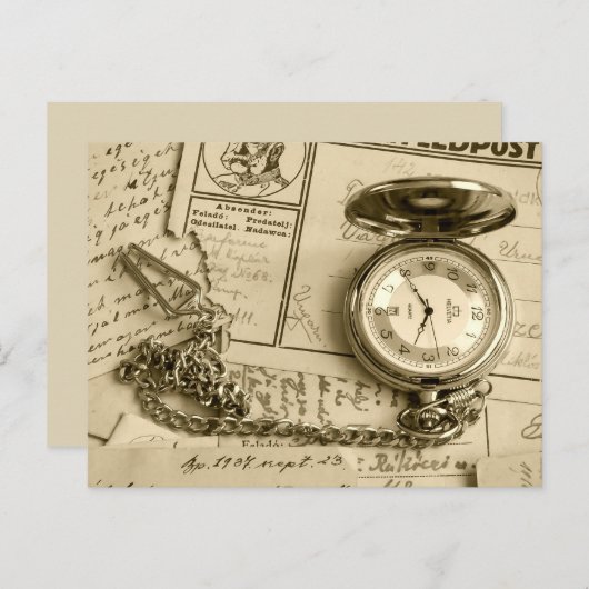 Tijd om in contact te blijven met briefkaart (Voorkant / Achterkant)