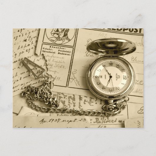 Tijd om in contact te blijven met briefkaart (Voorkant)