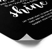 TIJD OM Inspirerend Christelijk Citaat TE VERSCHIJ Poster (Hoek)