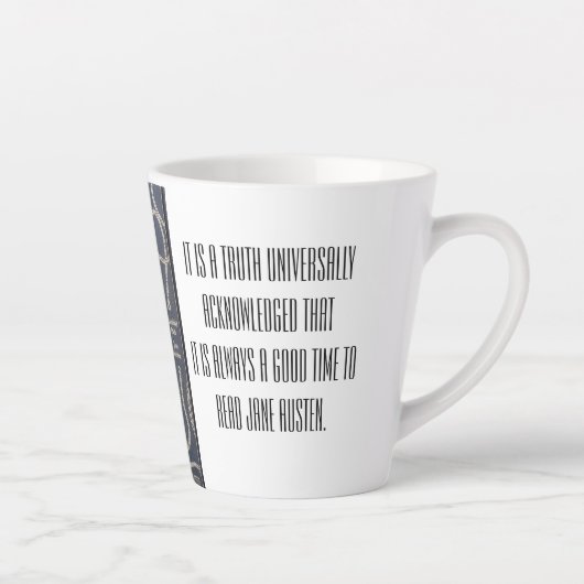 Tijd om Jane Austen te lezen  Latte Mok (Rechts)