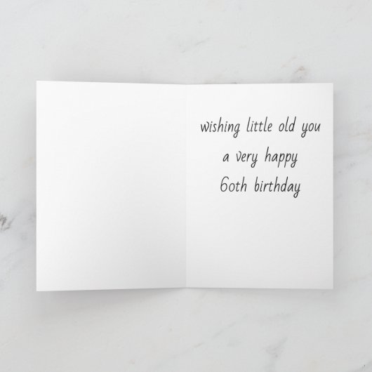 TIJD OM JE 60ste VERJAARDAG KAART TE VIEREN (Binnen)