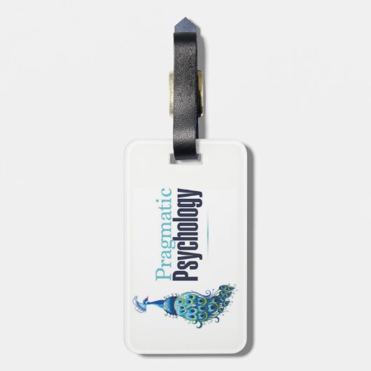 Tijd om je geest te verliezen en gelukkig Label te Bagagelabel (Achterkant verticaal)