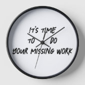 Tijd om je ontbrekende werk te doen (Voorkant)