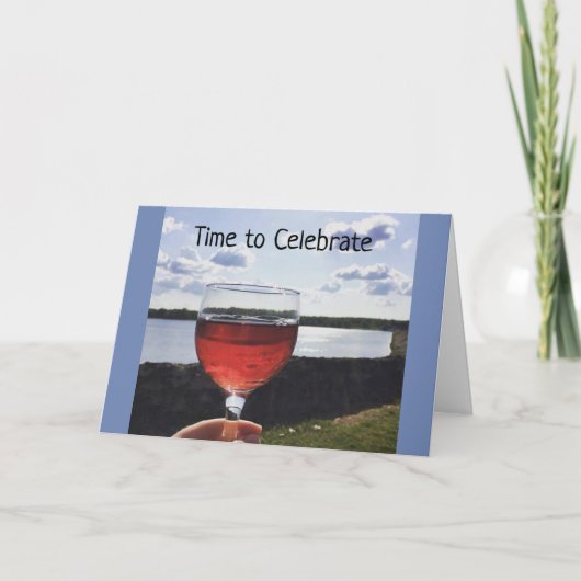 "TIJD OM JE PROMOTIE TE VIEREN" KAART (Voorkant)