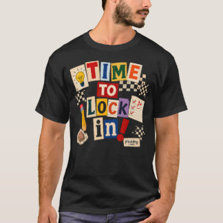 Tijd om je te focussen, geen stress Docentententam T-shirt