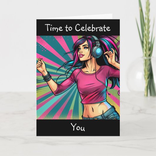 Tijd om je te vieren | Gefeliciteerd Kaart (Voorkant)