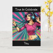 Tijd om je te vieren | Gefeliciteerd Kaart (Gele Bloem)