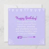 Tijd om je te vieren, verjaardag kaart (Achterkant)