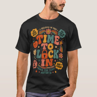 Tijd om je vast te leggen op de testdag Docenten T T-shirt