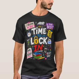 Tijd om je vast te leggen op de testdag Docenten T T-shirt