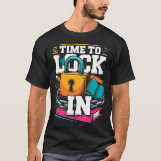 Tijd om je vast te leggen op testdag Grappige lera T-shirt
