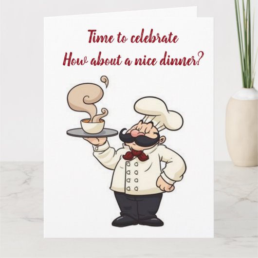 TIJD OM JE VERJAARDAG TE "VIEREN" KAART (Voorkant)