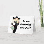 TIJD OM "JE VERJAARDAG TE VIEREN" KAART (Voorkant)