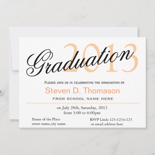 Tijd om klassieke, stijlvolle afstuderen te vliege kaart (Voorkant)