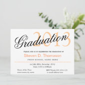 Tijd om klassieke, stijlvolle afstuderen te vliege kaart (Staand voorkant)