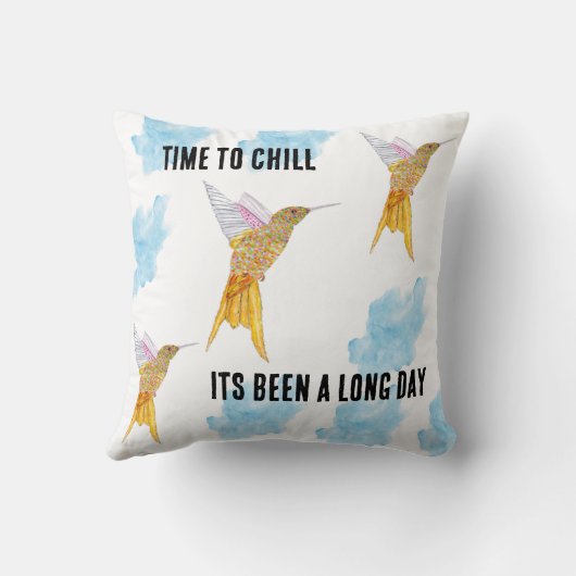 Tijd om kolibries te koelen kussen (Achterkant)