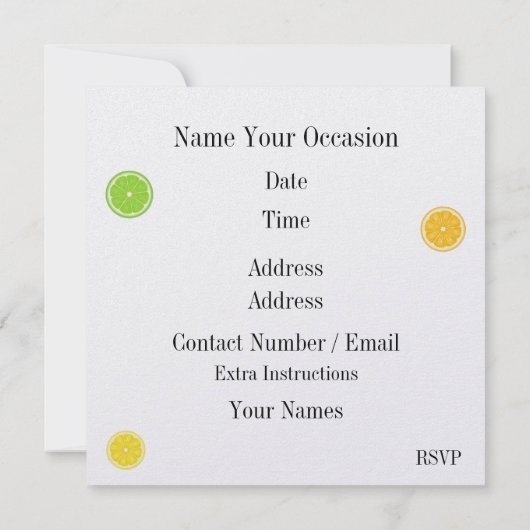 Tijd om koude frisdrankflessen te koelen kaart (Achterkant)