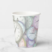 Tijd om langdurige zorg aan het geneesmiddel toe t papieren bekers (Achterkant)