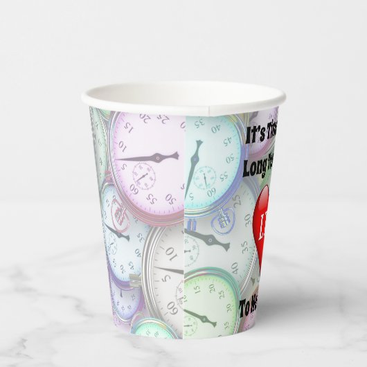 Tijd om langdurige zorg aan het geneesmiddel toe t papieren bekers (Rechts)