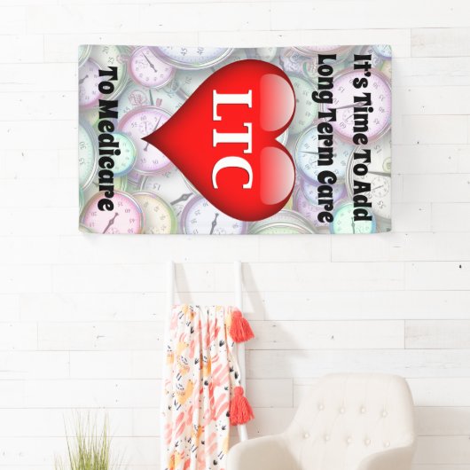 Tijd om langdurige zorg aan het geneesmiddel toe t spandoek (Insitu)