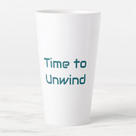 Tijd om latte Mok te ontspannen