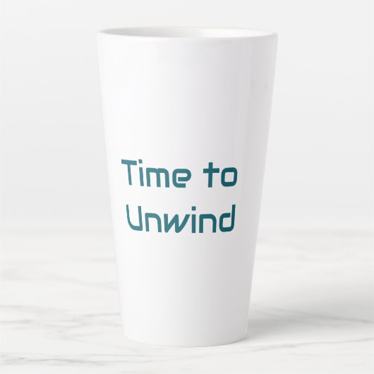 Tijd om latte Mok te ontspannen (Voorkant)
