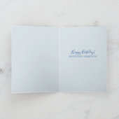 Tijd om leuke verjaardag te vieren Floral Kaart (Binnen)