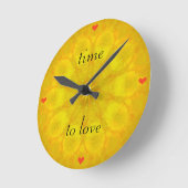 Tijd om lief te hebben ronde klok (Hoek)