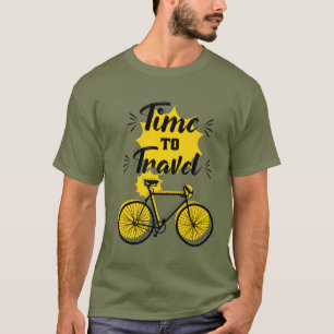 tijd om logo te reizen t-shirt