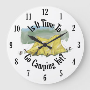 Tijd om mee te gaan Camping Clock Grote Klok
