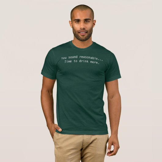 Tijd om meer te drinken t-shirt (Voorkant volledig)