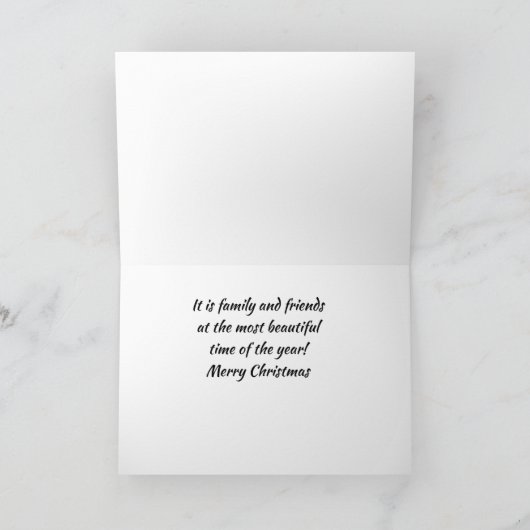 TIJD OM "MERRY CHRISTMAS" AAN U TE ZEGGEN! FEESTDAGEN KAART (Binnen)