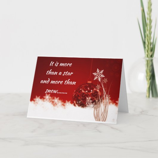 TIJD OM "MERRY CHRISTMAS" AAN U TE ZEGGEN! FEESTDAGEN KAART (Voorkant)