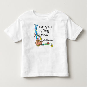 Tijd om met mama te spelen kinder shirts