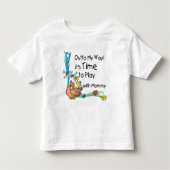 Tijd om met mama te spelen kinder shirts (Voorkant)