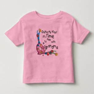 Tijd om met oma te spelen kinder shirts